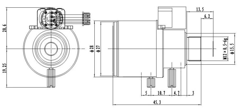 F1.6 6-22mm 5MP M12X0.5 S Mount DC Auto Iris Varifocal Adjustable 5megapixel IR M12 Zoom Board Lens for 1/2.5&quot; CCTV Camera