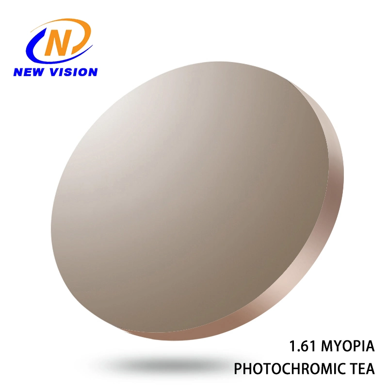 1.61 Ultra-Thin Mr-8 Photochromic Brown Hmc Optical Lens, Anti-Reflective Resin Lenses