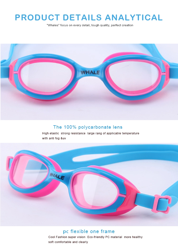 Junior Swimming Goggles Mirror Coating Anti-Fog PC Lens