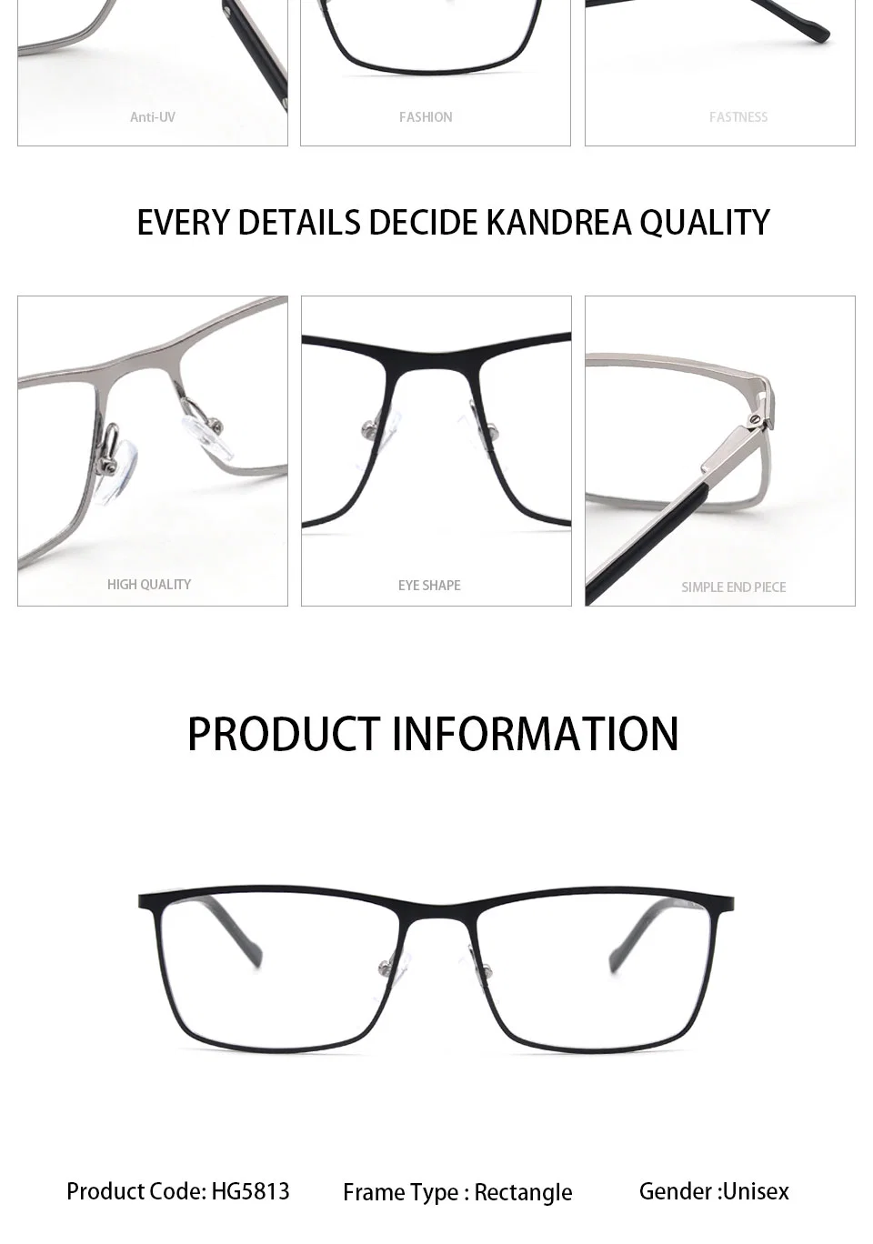 2022 New Optical Frame Eyeglasses Frames Optical Glasses Unisex Frames Optical Glasses Optical Frames Manufacturers in China Metal Optical Glass