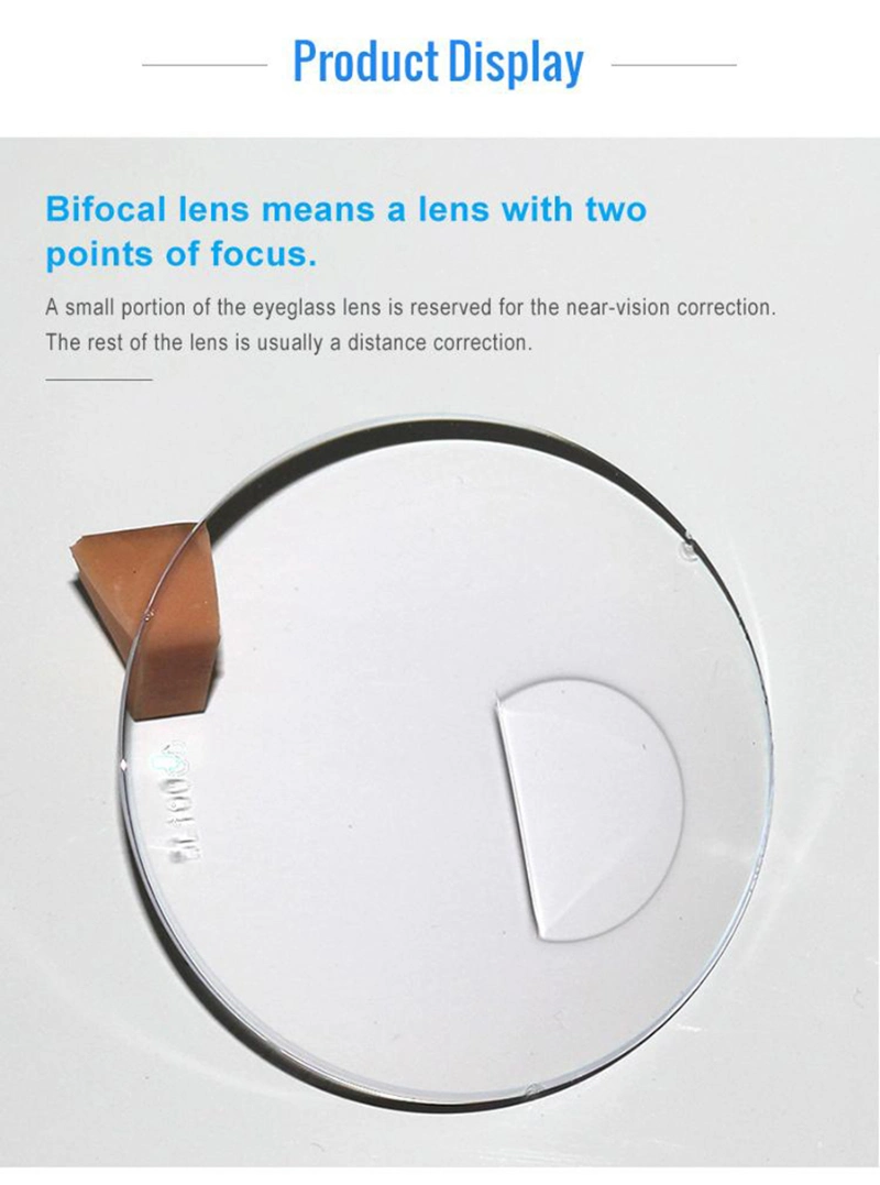 Semi-Finished 1.67 Flat Top Bifocal UC Opitcal Lens