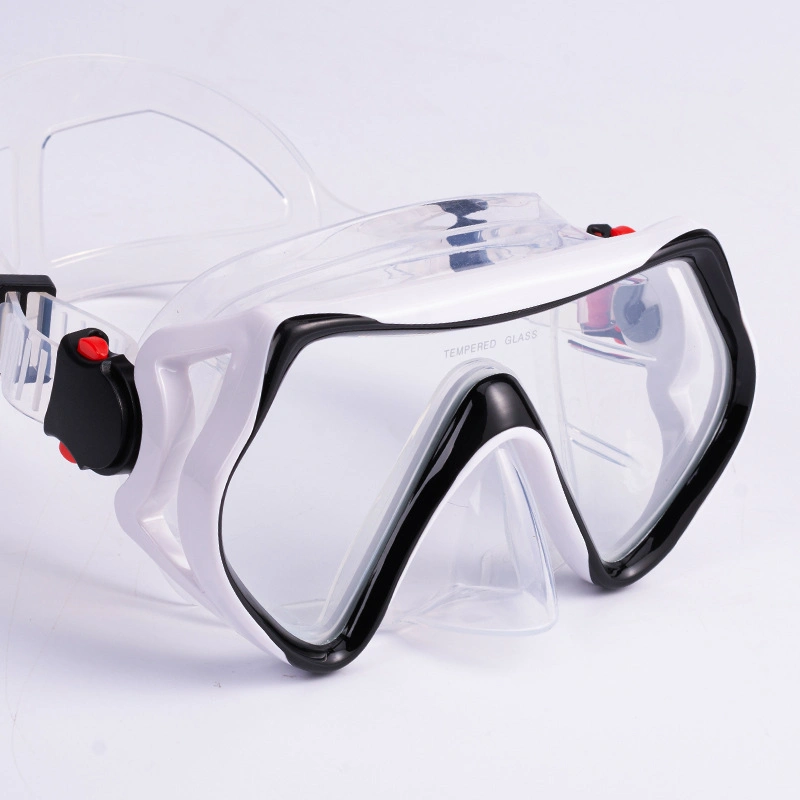 Silicone Diving Equipment Free Swimming Diving Anti Fog Anti Ultraviolet Toughened Glass Lens