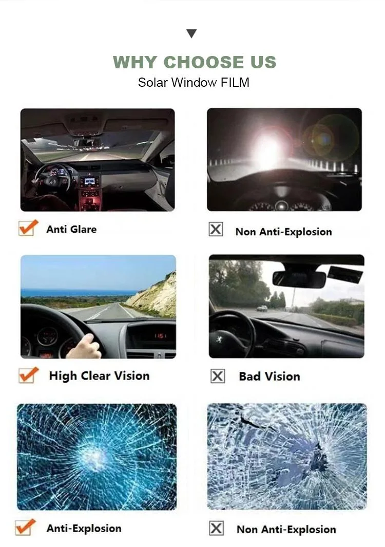 High Quality Windshield Manufacturer Anti UV Nano Ceramic Photochromic Security Automotive Car Solar Tinting Window Glass Film