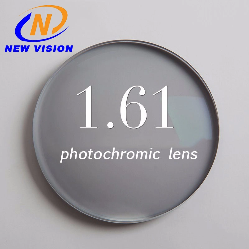 Finished 1.61 Mr-8 Photochromic Photogray UV Protection Optical Lens