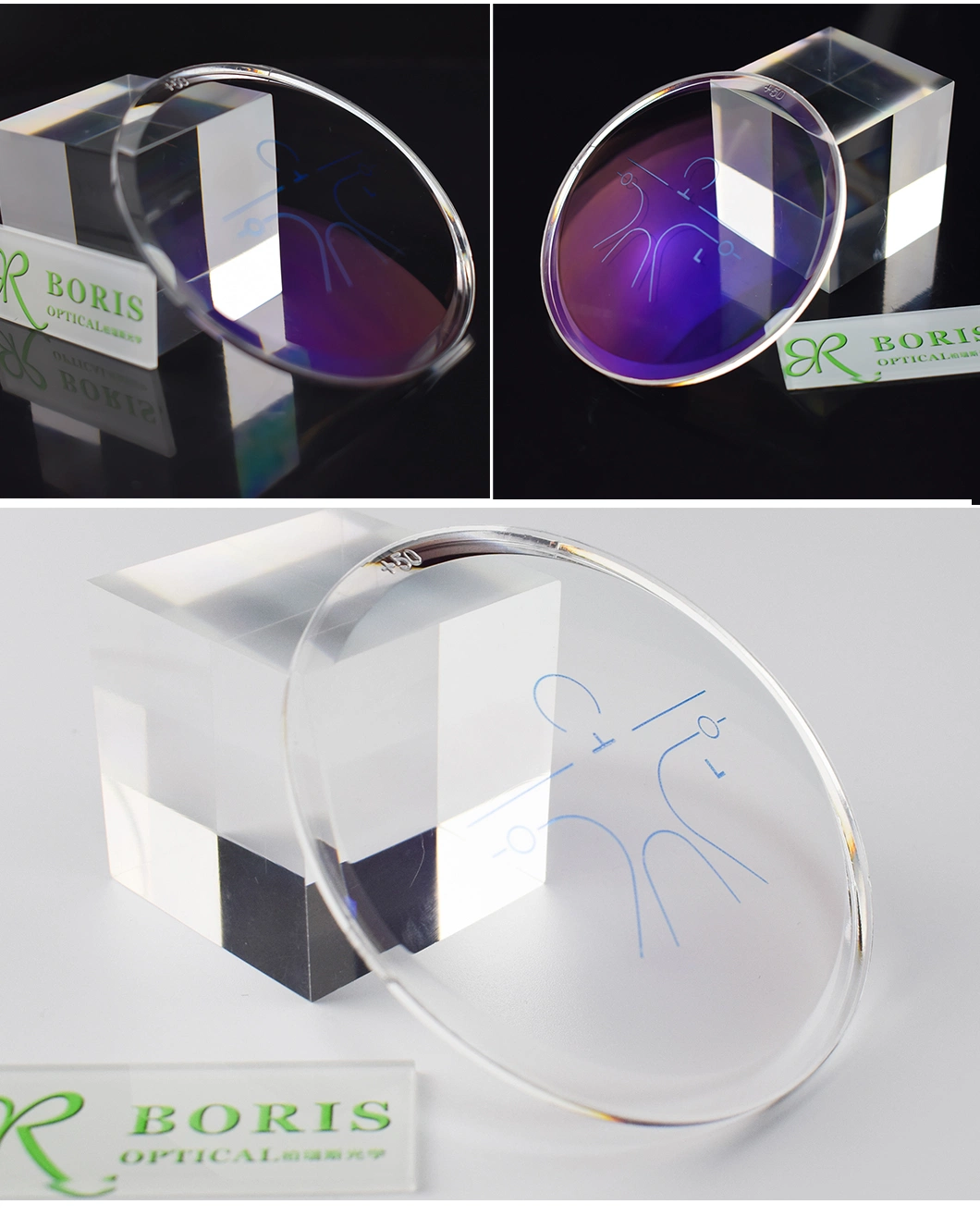 1.591 PC Progressive Blue Cut Eyeglasses Plastic/Optical Lens