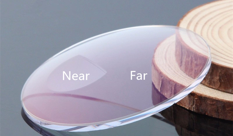 Cr39 1.499 Bifocal Flat Top UC Uncoated Bifocal Semi Finished Optical Lens Blanks