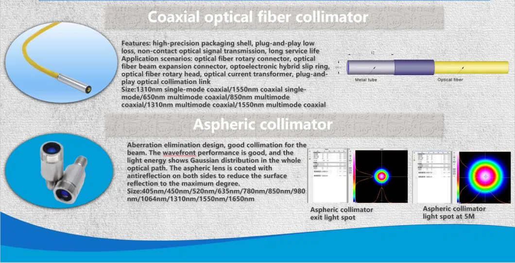 China Manufactory OEM Customized Optical Five-Dimensional Fiber Collimator/Coupling Lens