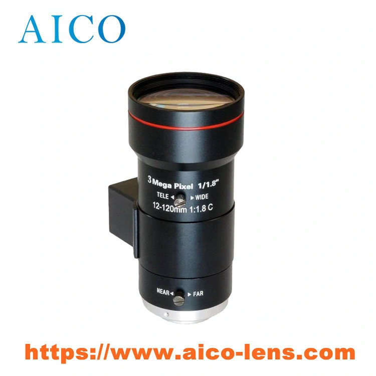 1/1.8 Inch 12mm to 120mm F1.8 Megapixel 12-120 mm DC Auto Iris C Mount 10X Zoom 3MP Cmount Vari-Focal CCTV Lens Lenses