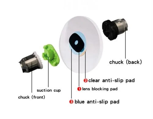 Hydrophobic Lens Blocking Pads /Anti-Slip Pads
