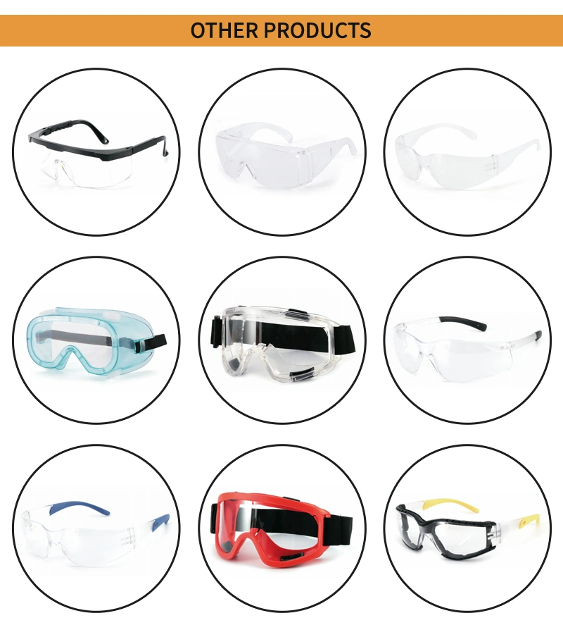 UV 400 Antifog CE Safety Glasses Eye Protection Safety Goggles Anti-Fog Coating Lens Customized 300PCS