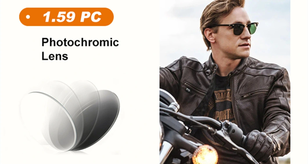 1.59 Spin Polycarbonate Photochromic Hmc PC Optical Lens Glasses Photo Grey Lenses