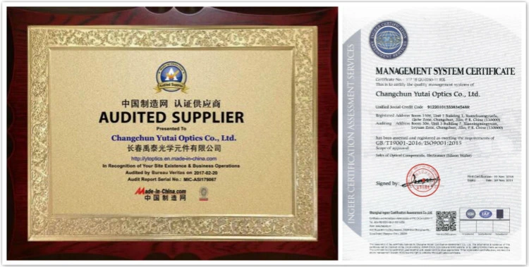 China Manufacturer Customized Optical Hardness Sapphire Lens