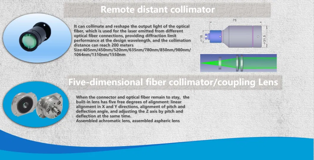 OEM China Factory Price Optical Ultra-Long Range Collimating Lens