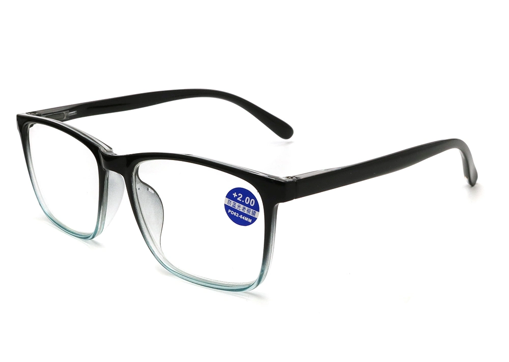 Square Logo CE Thick Whosale Men Full Frame Reading Glasses Factory