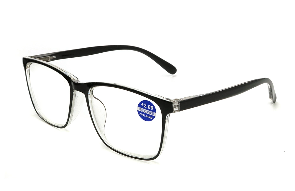 Square Logo CE Thick Whosale Men Full Frame Reading Glasses Factory