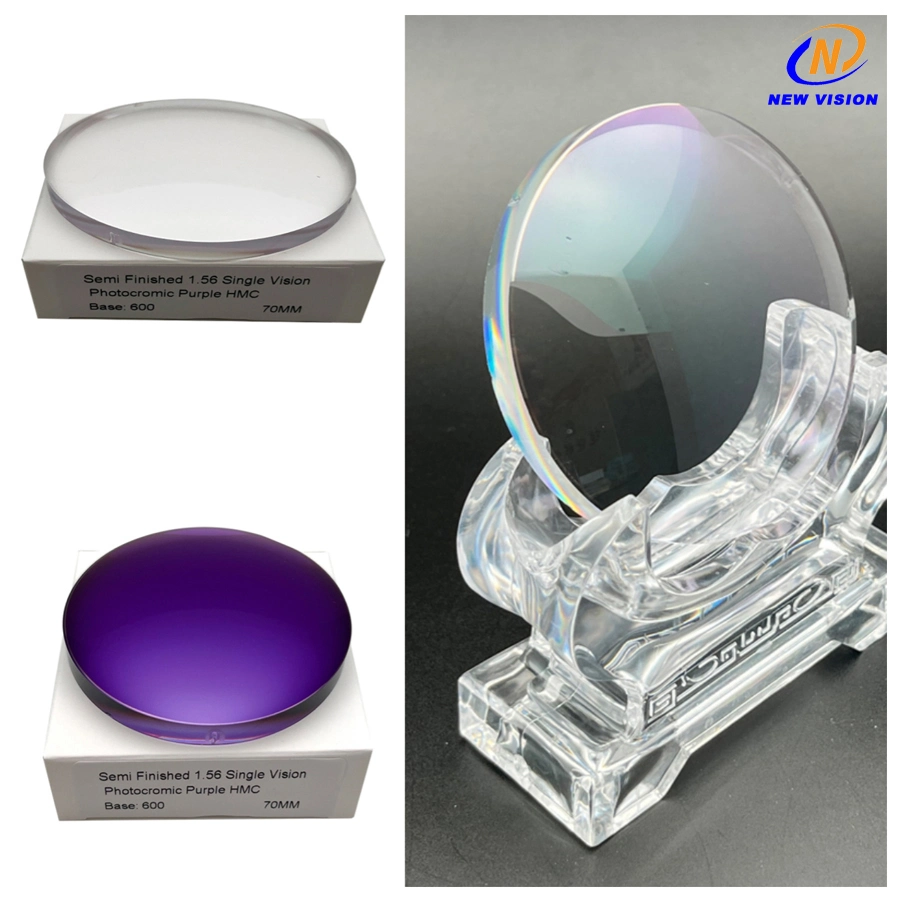 Sf 1.56 Single Vision Photochromic Purple UV Protection Optical Lens
