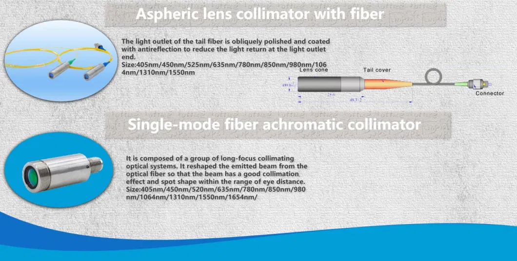 China Manufactory OEM Customized Optical Five-Dimensional Fiber Collimator/Coupling Lens