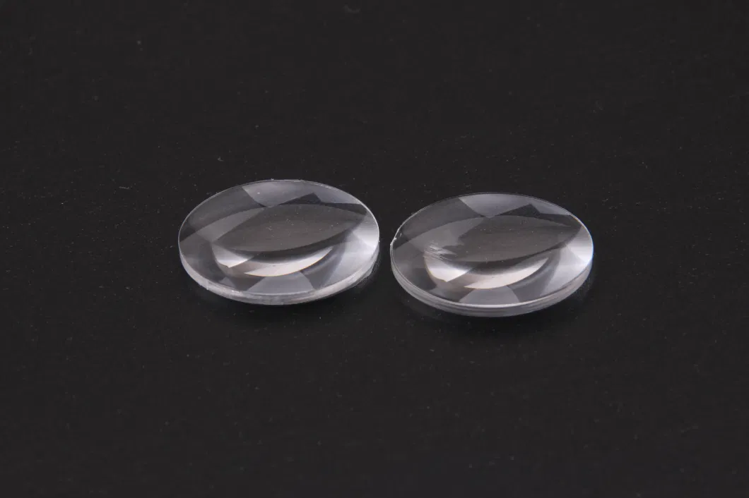 Custom-Made Semi-Transparent Semi-Reflective Glass Flat Convex Lens Lens Processing Hemispherical Spotlight