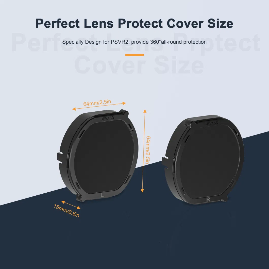 Devaso Anti-Scratch Lens Cover Compatible with PS Vr2 Headset Lightweight Lens Protector