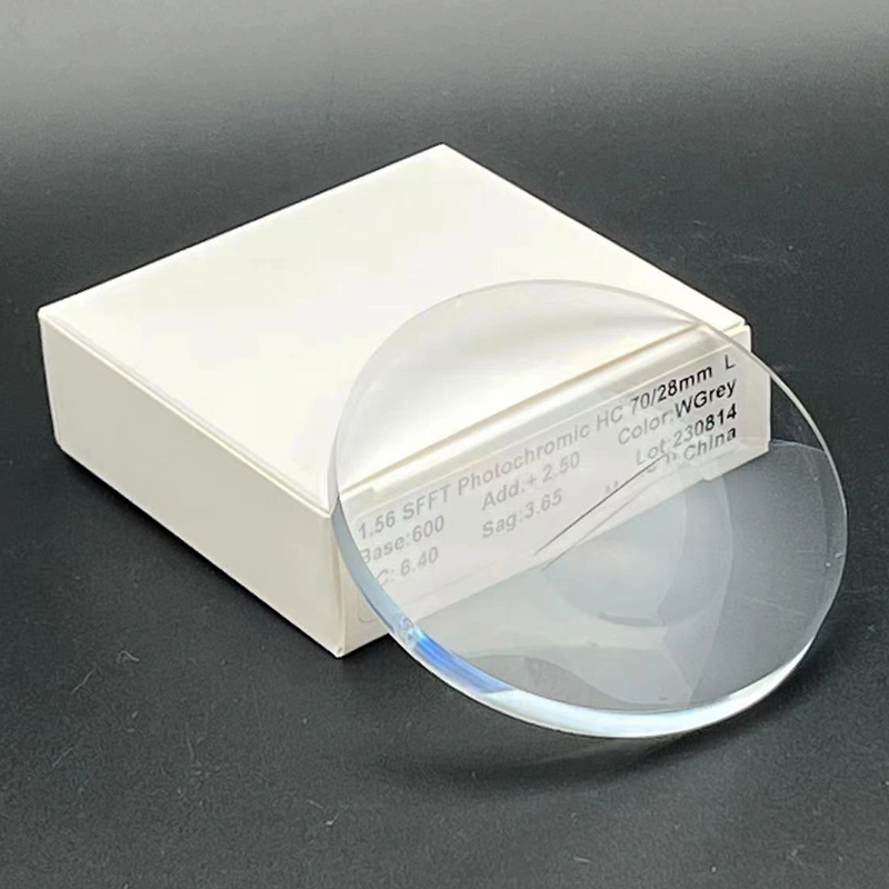 Semi-Finished 1.56 Photogray Flat Top Bifocal Hard Coated Optical Lens