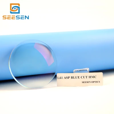 CR-39 High Index 1,61 lente de gafas de luz azul Rayo azul Bloqueo de objetivos de prescripción