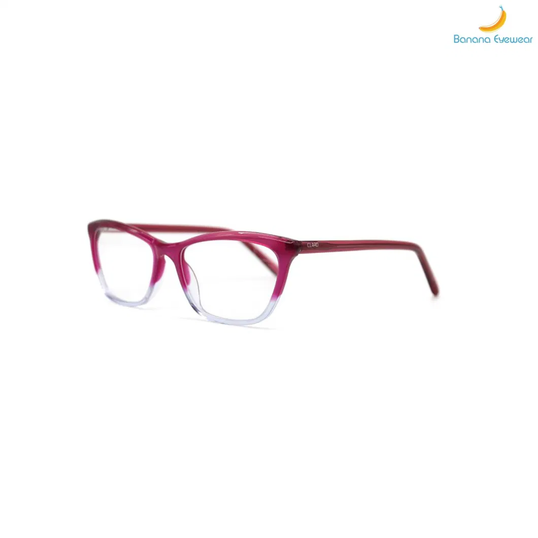 Fashion Cat Eye Women Graduated Acetate Optical Eyewear