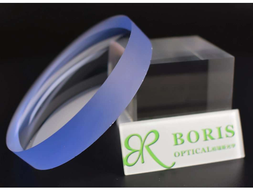 High Index 1.67 Mr-7 Blue Cut Semi Finished Hmc Eyeglasses Blue Blocking Optical Lenses