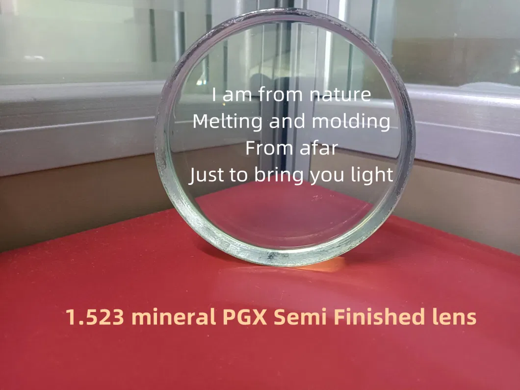 1.523 Semi Finished Mineral Pgx Hmc Eye Optical Lens Spectacle Lens
