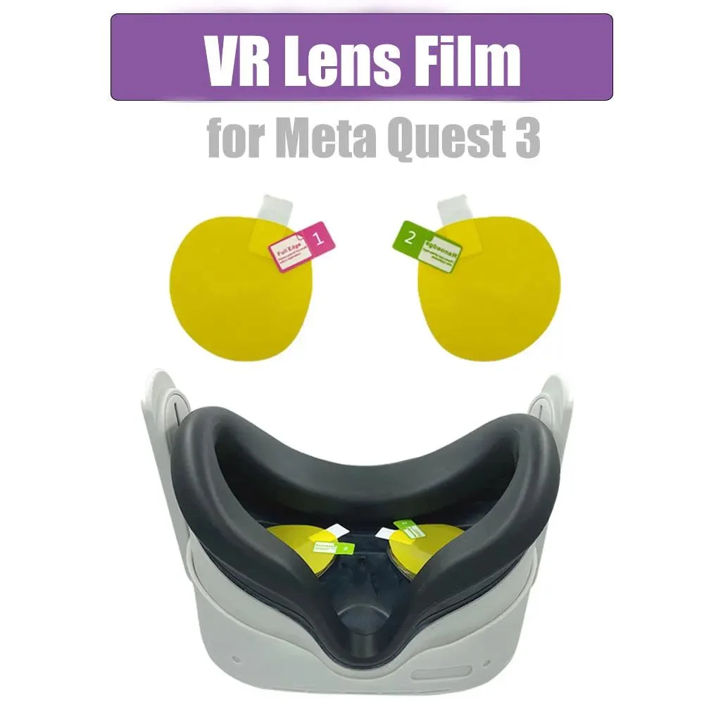 Lens Film Vr Screen Protectors for Meta Quest 3 Film Headset Helmet Anti Scratch Lens Protector Cover Vr Glasses