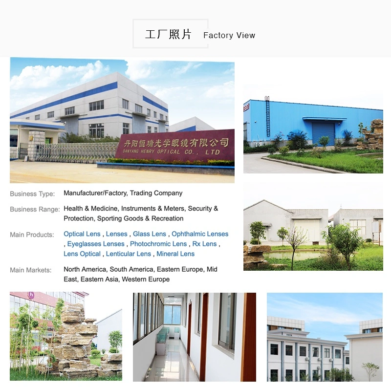 OEM China Semifinished 1.56 Progressive Photochromic Gray Lens Supplier Factory