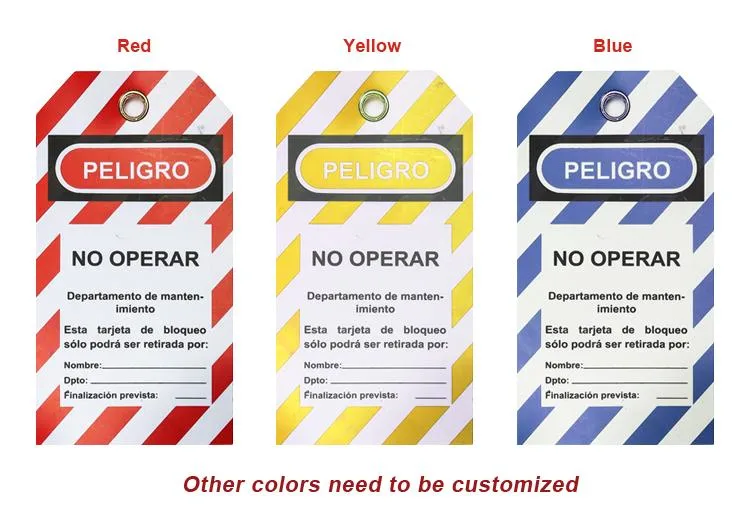 High Quality Industrial Warning Scaffold Danger Identification PVC Plastic Safety Tag Lockout