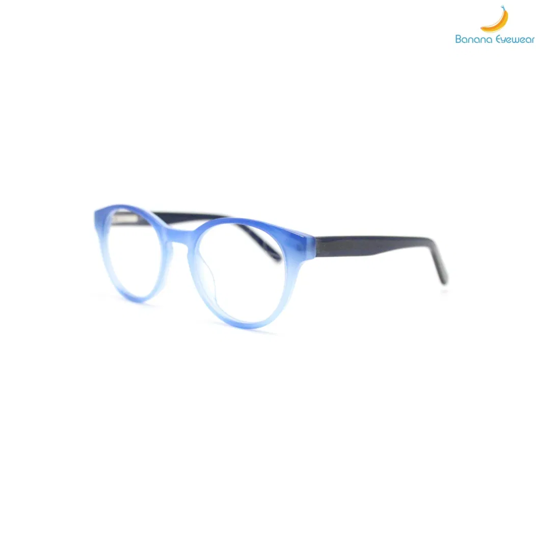 Graduated Blue Fashion Acetate Model for Optical Frame Spectacle Wholesale Eyewear
