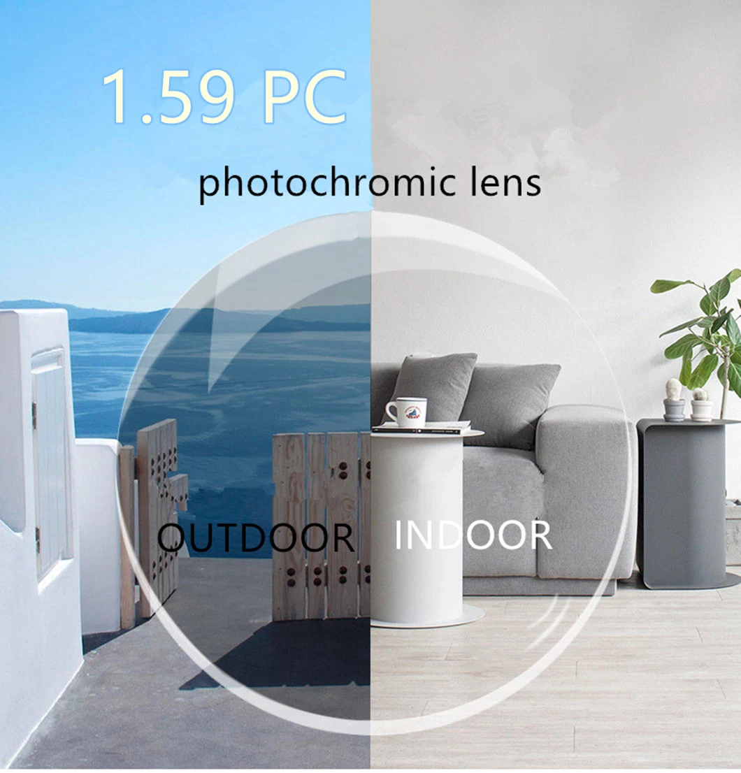 Anti Scratch Resistance 1.59 Index PC Photochromic Lens Transition Lenses Price