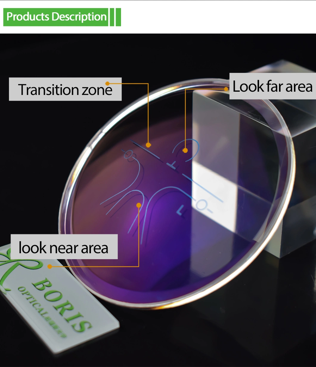 Spectacles Lens Index 1.591 Polycarbonate Progressive Hmc EMI Optical Lenses