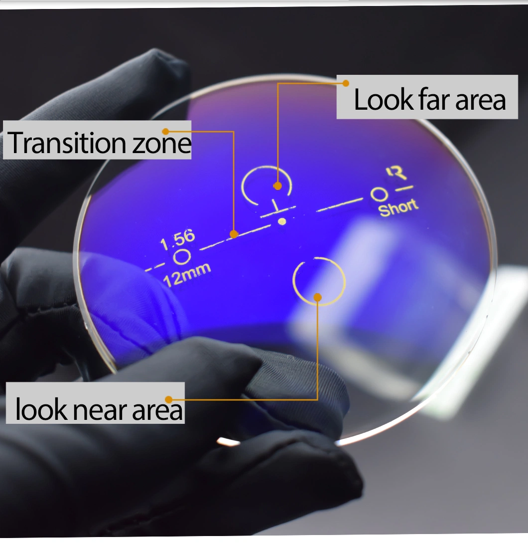 1.56 Progressive Hmc EMI Optical Lenses 75mm Aspherical Lens