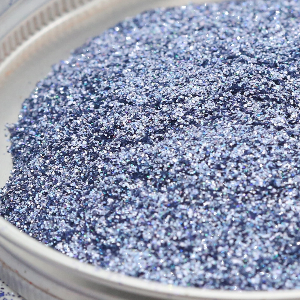 Shiny Blue Glitter Epoxy Floor Coating High Gloss Fashion