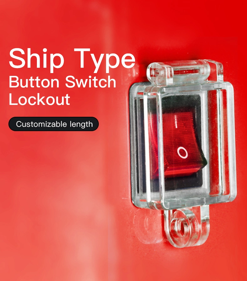 Transparent Push Button Safety Cover Lockout Suitable for Industrial Electrical Switch Lockout
