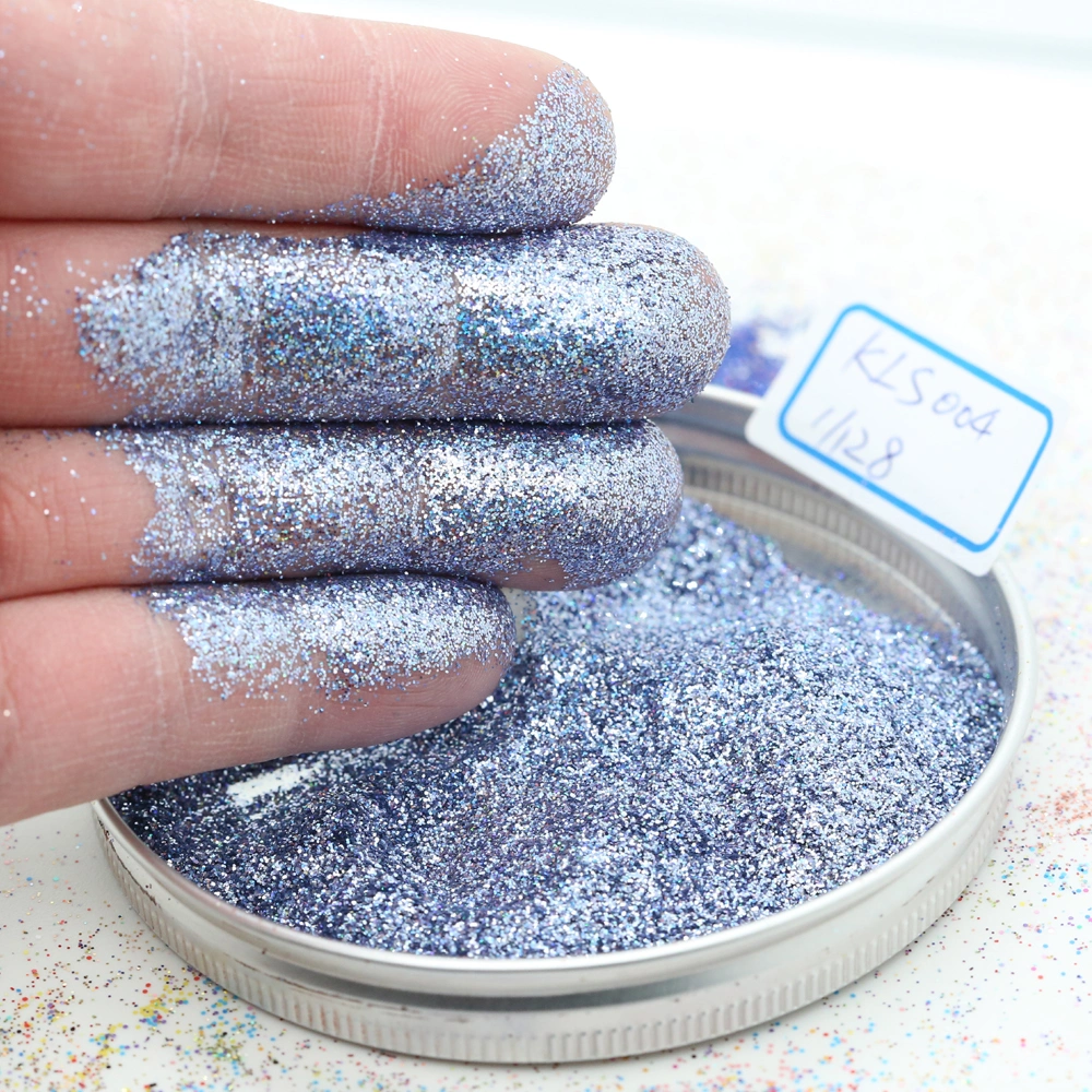Shiny Blue Glitter Epoxy Floor Coating High Gloss Fashion