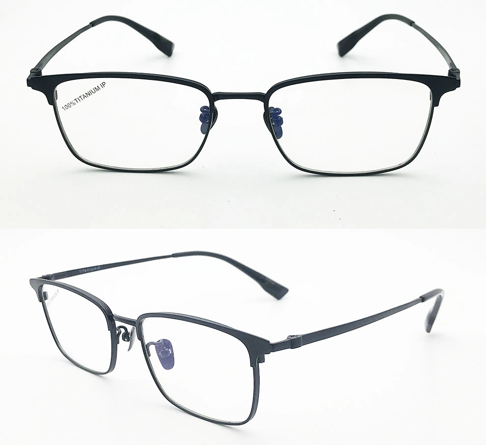 2023 Popular Demi Classical Titanim Frame Fashion Style Round Blue Light Blocking Eyewear Optical Glasses