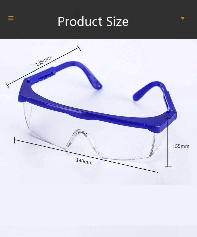 High Quality Safety Glasses Multi-Fuction Goggle Protective Goggles Clear Factory Sell Hot CE Non-Coating Lens PC Lens