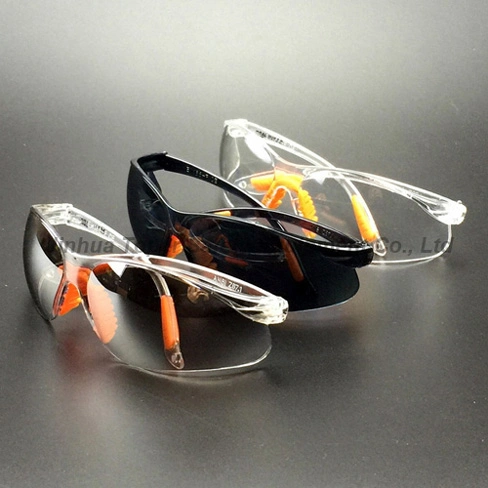 Impact Resistance Polycarbonate Lens Wraparound Type Safety Glassses Anti Fogging (SG102)