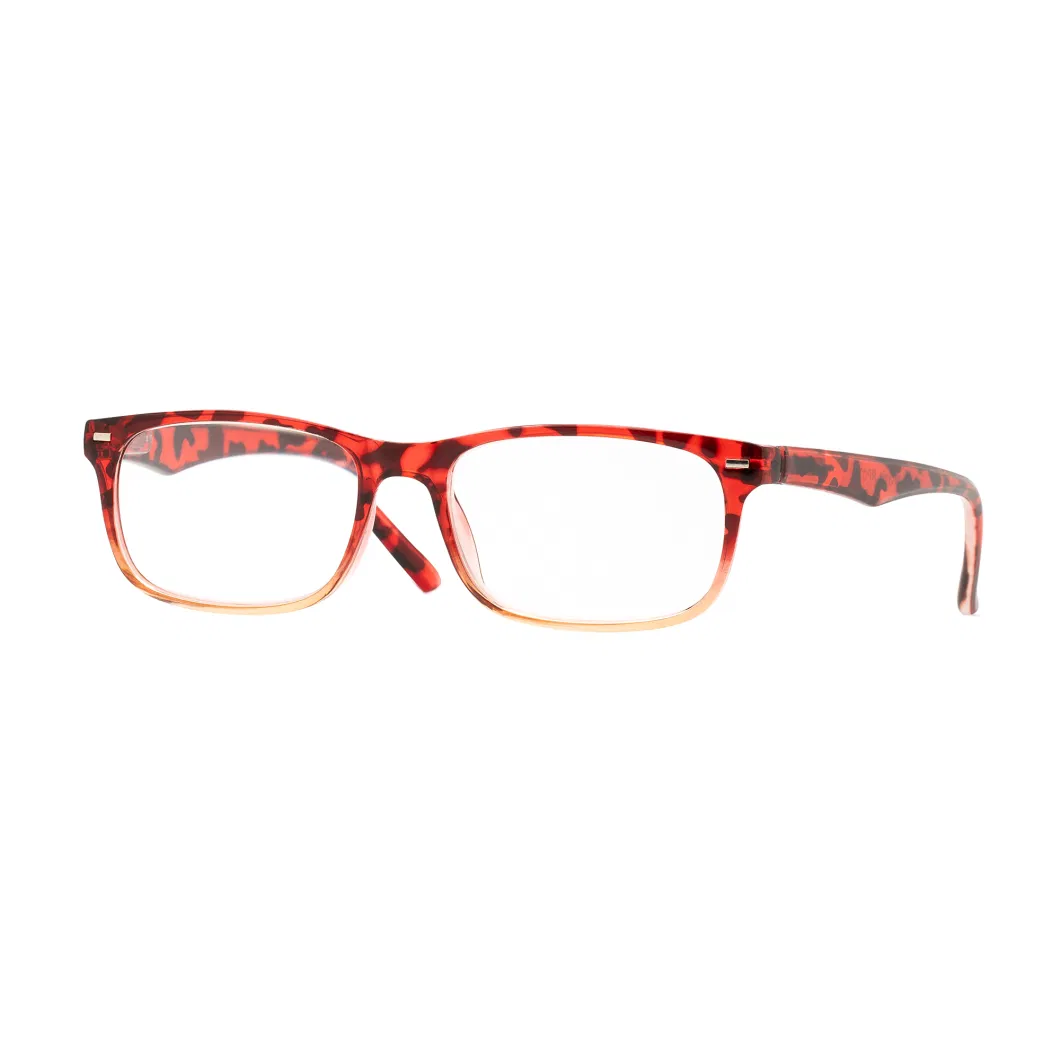 Fashion Slim Square Unisex Eyewear Glasses Blue Light Block PC Competitive Reading Glasses (WP21019B)
