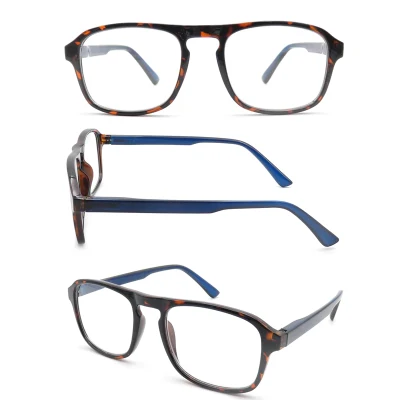 Custom Logo Moda Luxury Plastic Square Donna uomo multifocale progressivo Occhiali da lettura anti Blue Light 2023