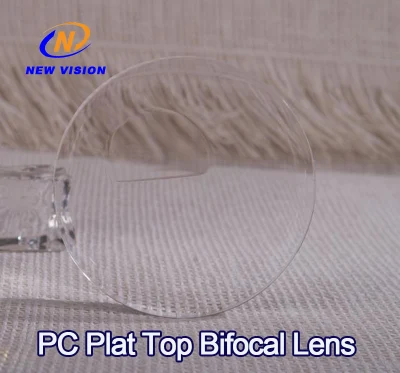 Lente ottica bifocale HMC Flat Top in policarbonato, lenti bifocali PC FT