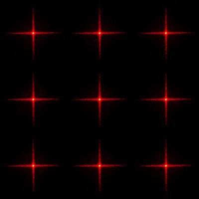 Custom China Supplier Palm SCissorhands doppio effetto rosso potente laser Lente a griglia