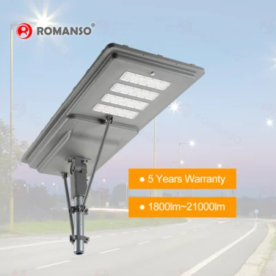 Hot Selling 50000h 2700~6000K 6 ore di lenti per parcheggio Lampada solare Via luce Mini