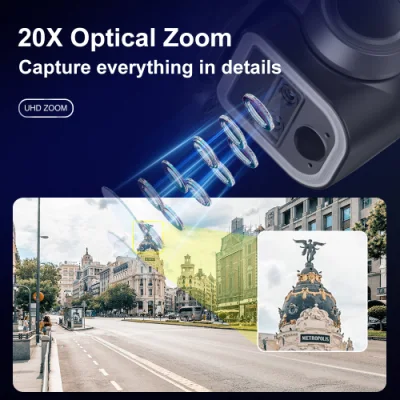 6 mm+16 mm PTZ Lens 4MP 4G/WiFi Solar Power