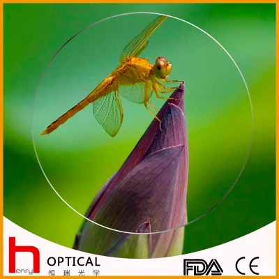 1.56 lente oftalmica organica con visione notturna a taglio singolo e semilavorato blu