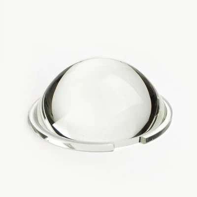 Lente convessa planare a LED in vetro borosilicato ottico stampata sferica personalizzata