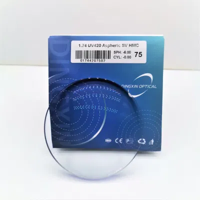 1.74 lente ottica Shmc asferica Super idrofobica ad alto indice Per alta potenza